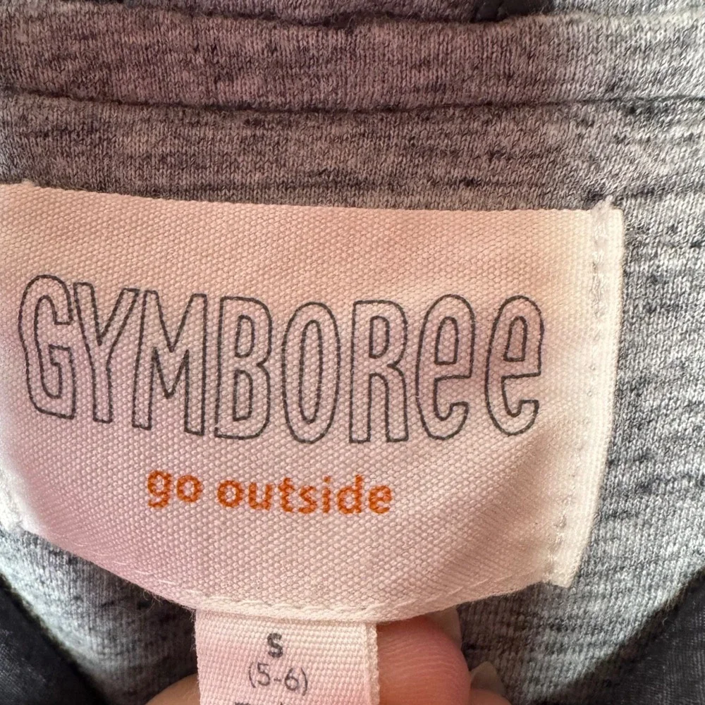 Gymboree Boys Go Outside Gray Hooded Windbreaker Coat Jacket Lined Size 5/6 S
